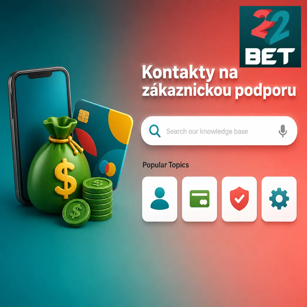 Kontakty na zákaznickou podporu 22Bet: živý chat, e-mail, kontaktní formulář a sociální sítě pro dotazy k platbám