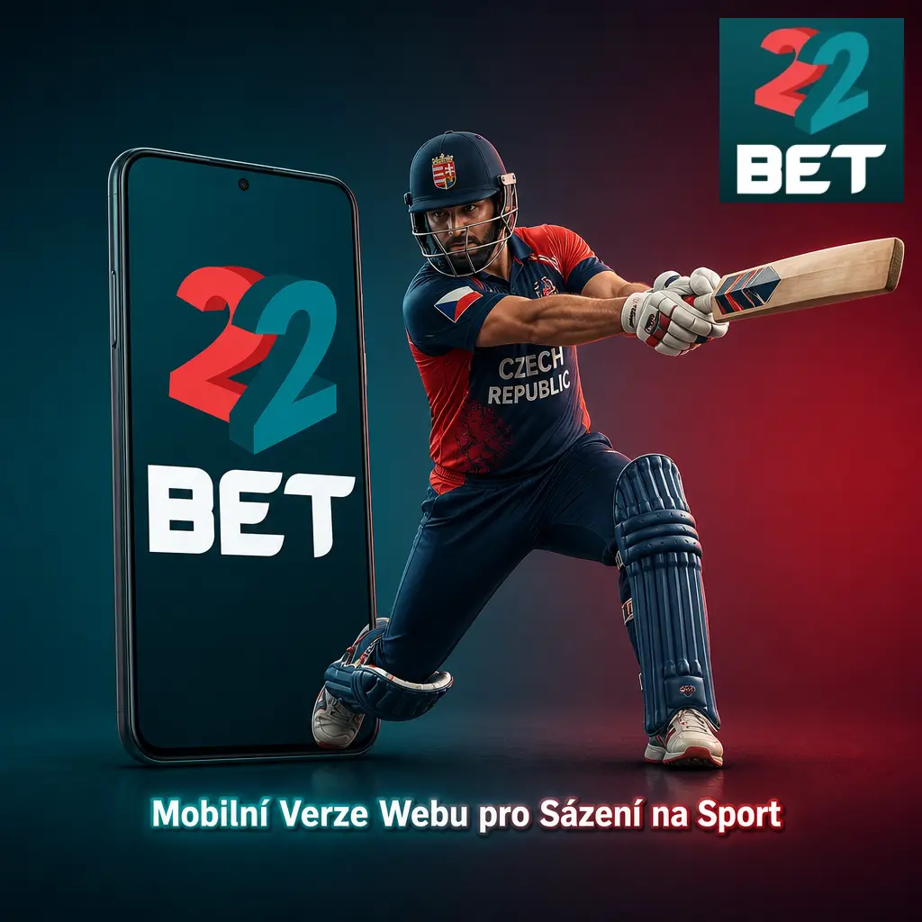 Mobilní verze webu 22Bet pro sázení na sport v prohlížeči telefonu bez nutnosti stahovat aplikaci