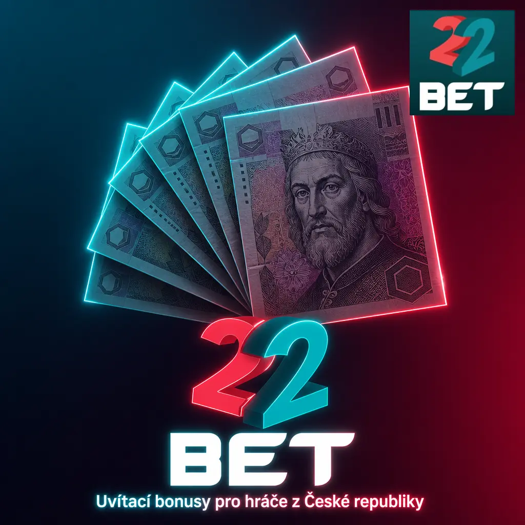 Uvítací bonusy 22Bet pro české hráče: sportovní bonus 100 % do 3 000 CZK a casino balíček až 36 300 CZK s free spiny