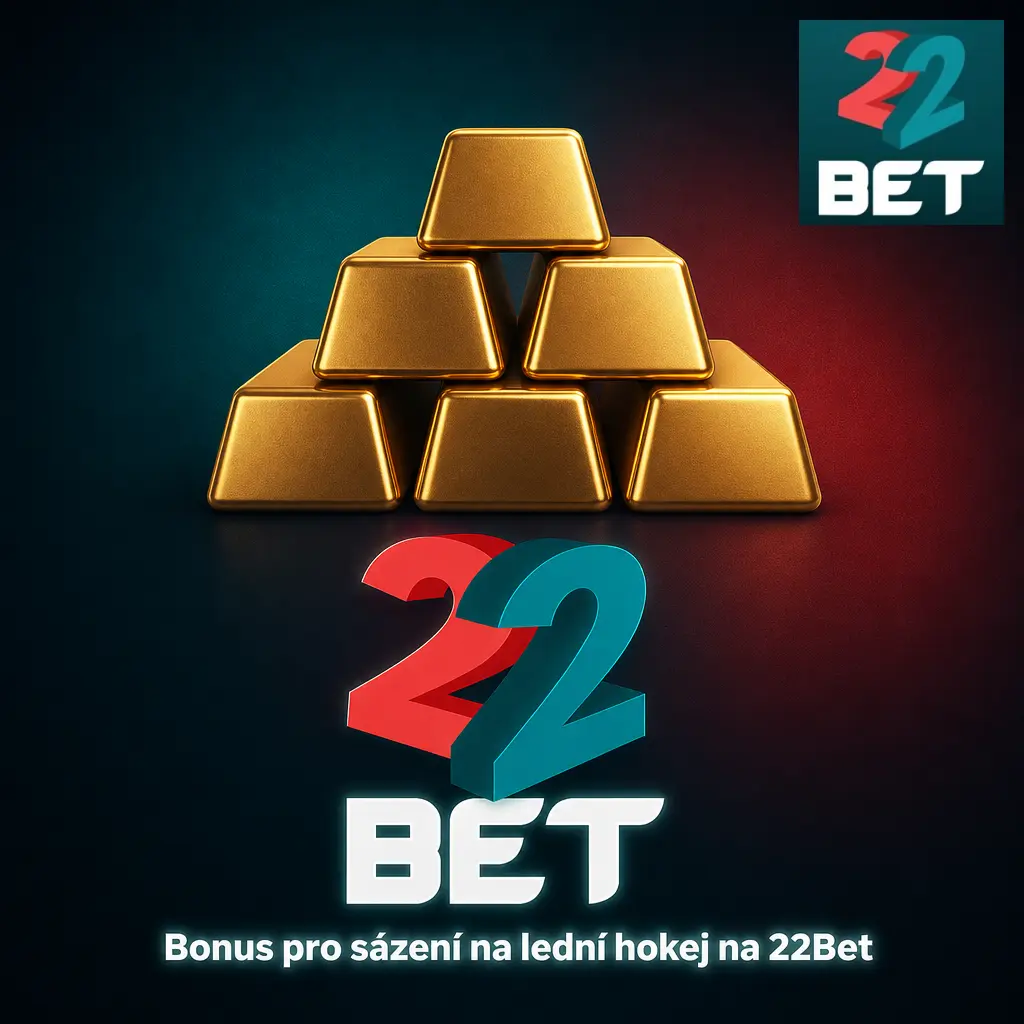 Uvítací bonus 100 % až 2 600 Kč na 22Bet pro sázení na lední hokej, NHL, KHL i Tipsport extraligu
